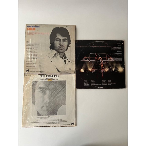 Neil Diamond Gold / Hot August Night / Brother Love's Traveling Salvation LP VG - Picture 2 of 13